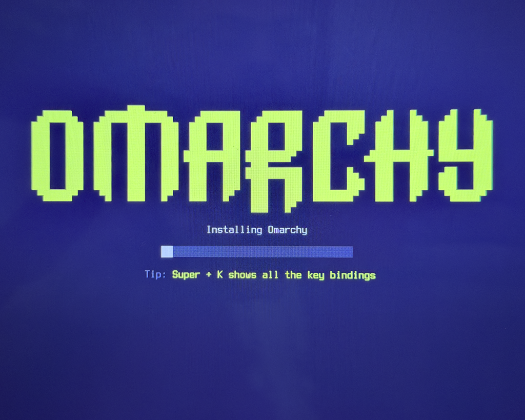 Omarchy install screenshot